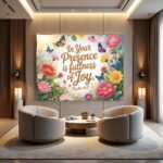 Psalm 16:11 Joy Canvas Art | Fullness of Joy Scripture Frame | Path of Life Bible Print